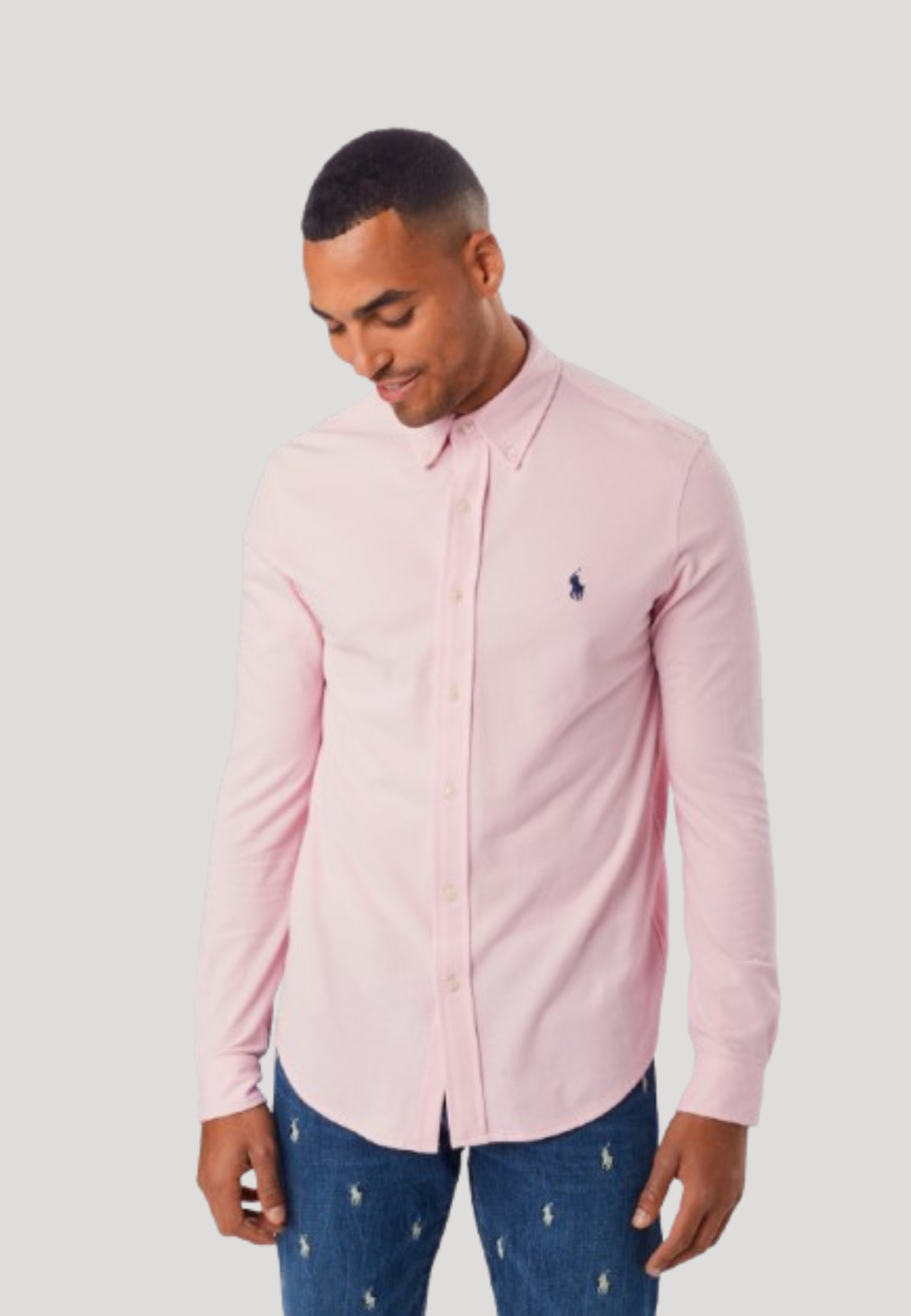 Polo Rolph Lauren Regular Fit Button Up Shirt in Pink