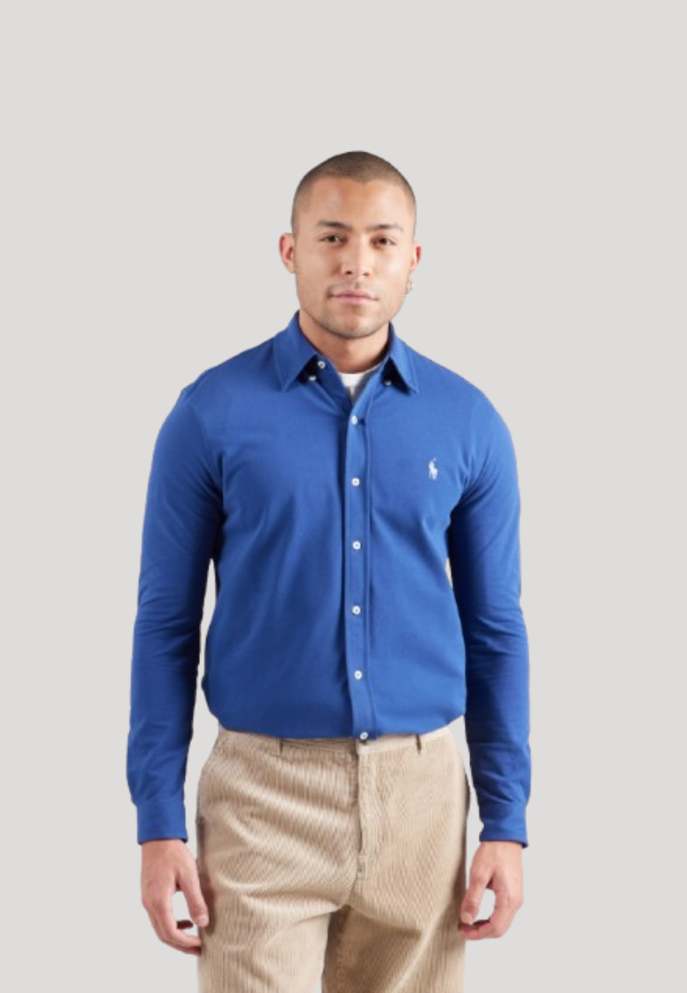 Polo Rolph Lauren Regular Fit Button Up Shirt in Dark blue