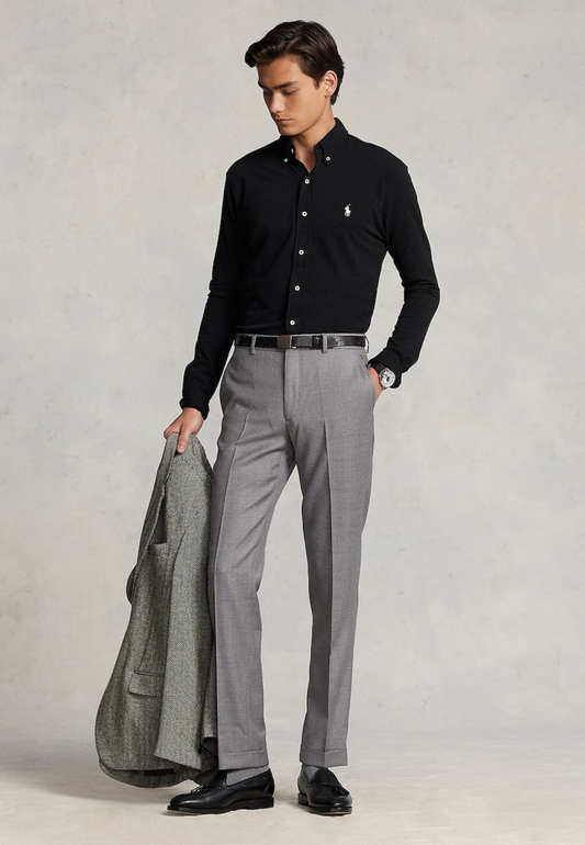 Polo Rolph Lauren Regular Fit Button Up Shirt in Black