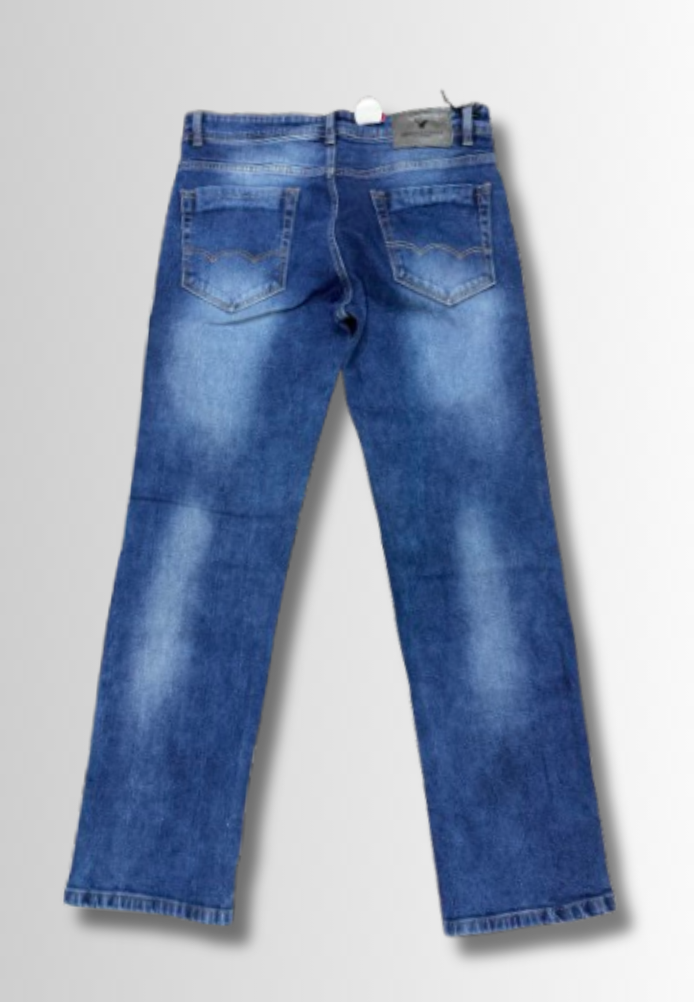 American Eagle Men's Blue Classic Straight-Leg Jeans – Vintage Wash