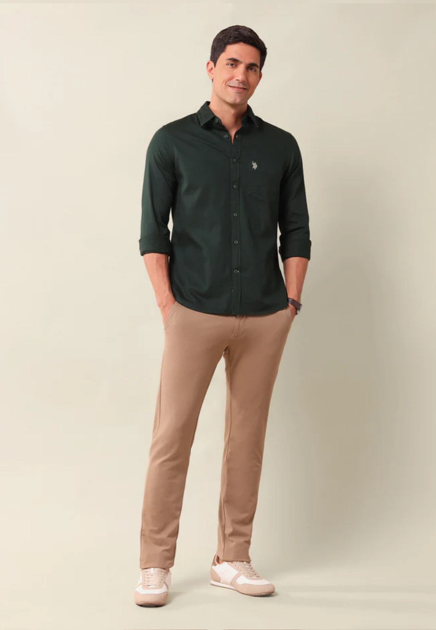 Polo Rolph Lauren Regular Fit Button Up Shirt in green