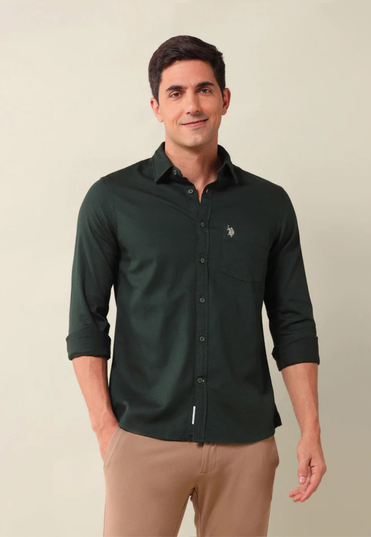 Polo Rolph Lauren Regular Fit Button Up Shirt in green