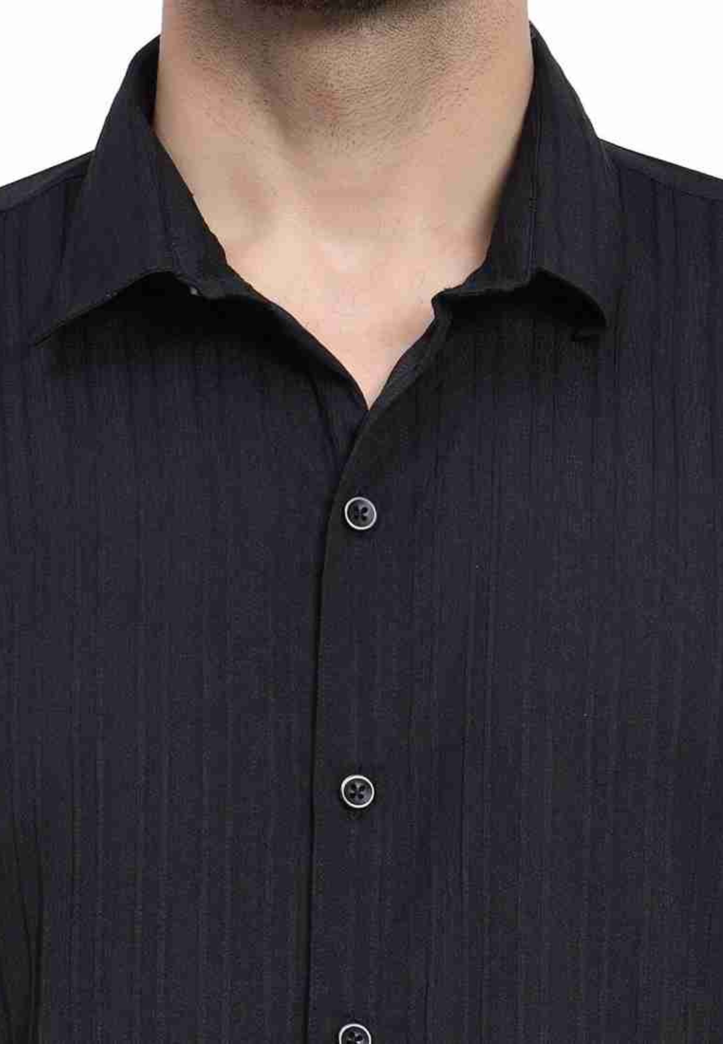 Men Regular Fit Striped Spread Collar Casual Shirt