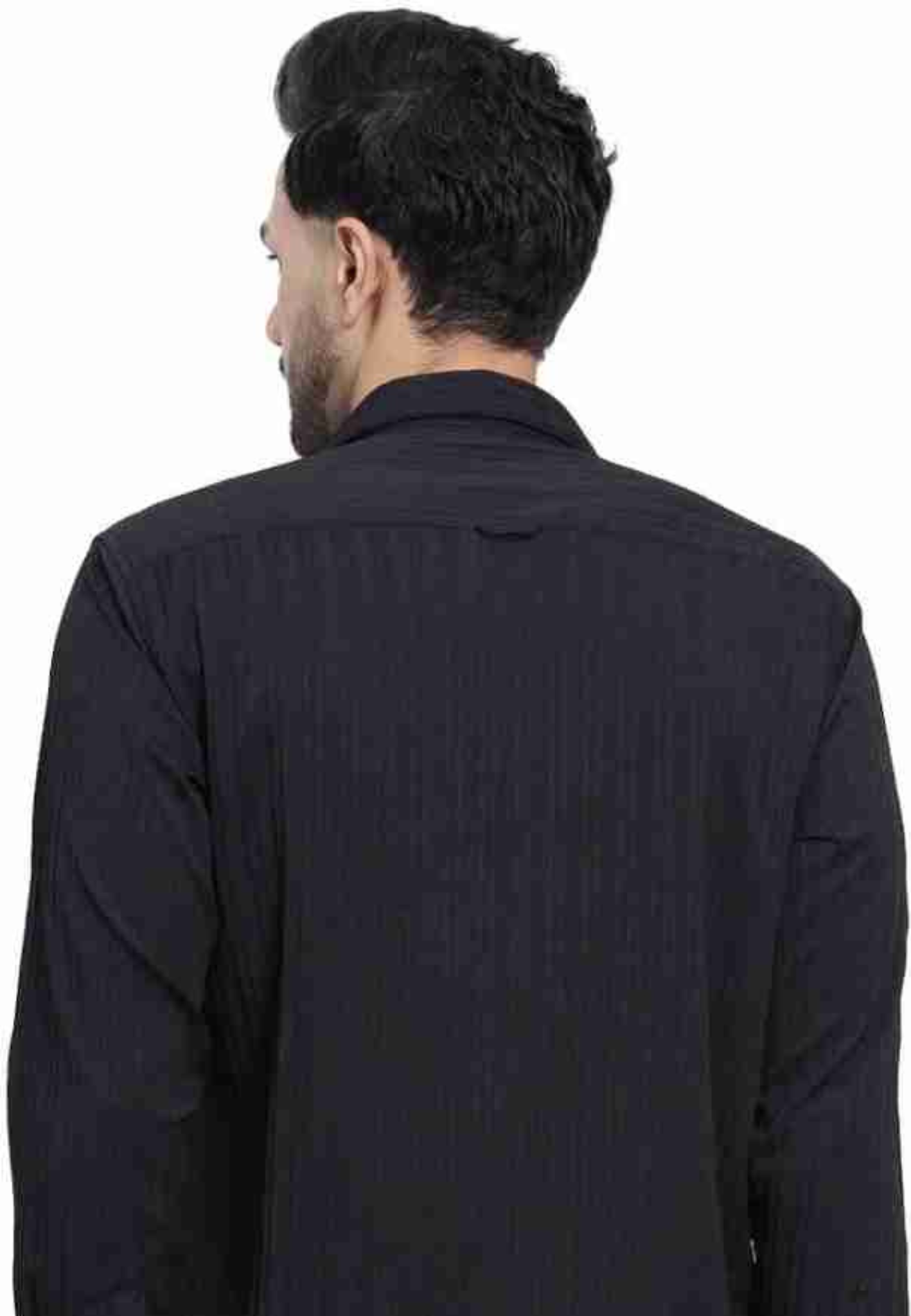 Men Regular Fit Striped Spread Collar Casual Shirt